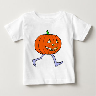 T-shirt Pour Bébé Citrouille effrayante
