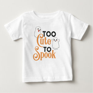T-shirt pour bébé Citrouille et mignonne fantôme d