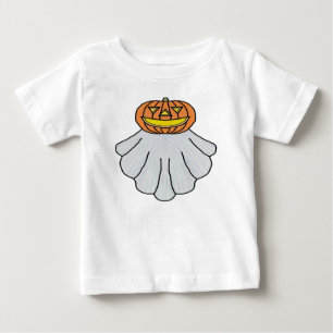 T-shirt Pour Bébé Citrouille Fantôme (blanc) - T-Shirt Bébé