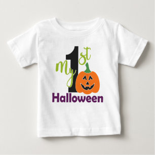 T-shirt Pour Bébé Citrouille mignon, 1er Halloween