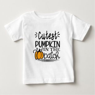 T-shirt Pour Bébé citrouille mignon au patch Tee, costume halloween