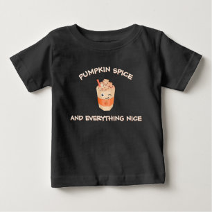 T-shirt Pour Bébé Citrouille Spice et Tout Ce Qui Est Agréable