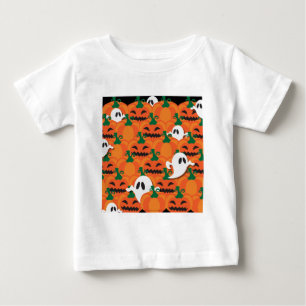 T-shirt Pour Bébé Citrouilles fantomatiques de l'Halloween ensorcelé