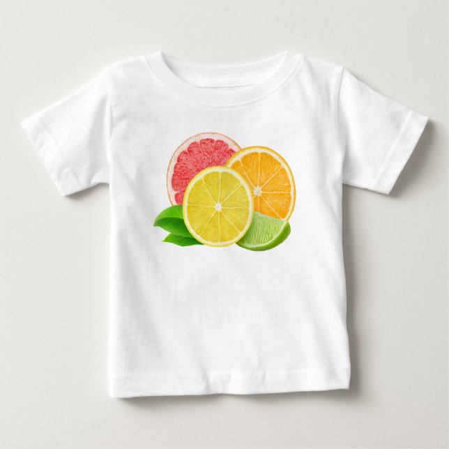 T-shirt Pour Bébé Citrus fruits (Devant)