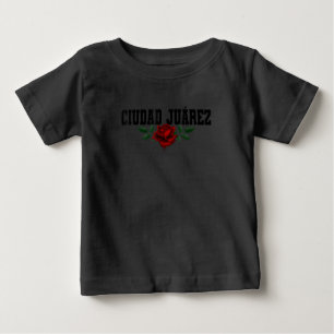 T-shirt Pour Bébé ciudad juárez chihuahua mexique patrimoine rose