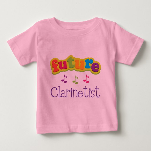 T-shirt Pour Bébé Clarinetist (avenir) (Devant)
