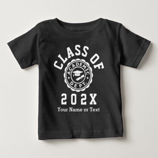 T-shirt Pour Bébé Classe De 20XX Graduation (Devant)