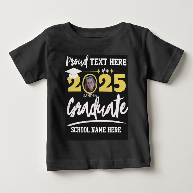 T-shirt Pour Bébé Classe de fin d'études de la famille Fière personn (Devant)