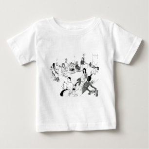T-shirt Pour Bébé Clients de cheveux et de styliste de beauté