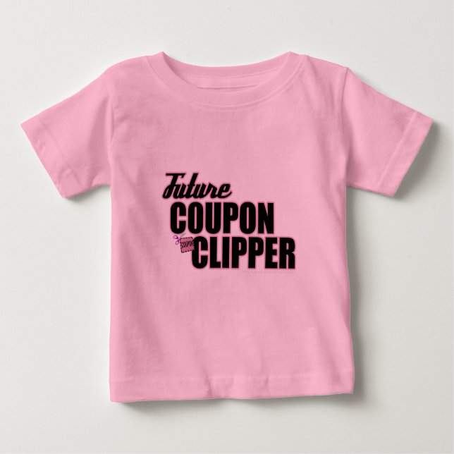 T-shirt Pour Bébé Clipper Coupon Futur - Fille 6-24 mo (Devant)