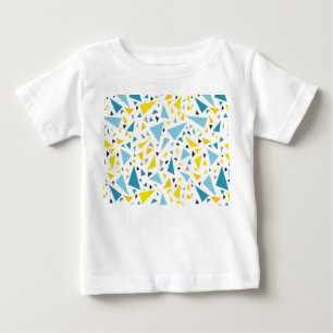 T-shirt Pour Bébé Cliquez sur le design favori Jaune et triangle ble