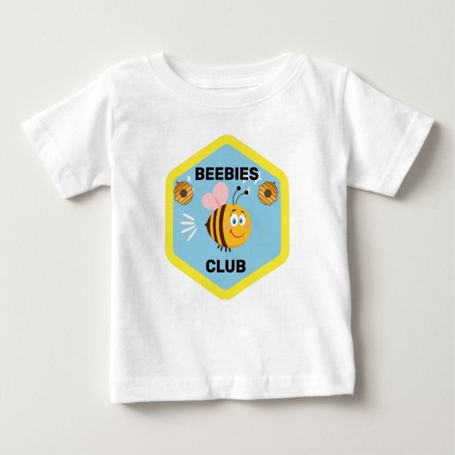 T-shirt Pour Bébé Club Beebies | Funny Modèle personnalisé (Devant)