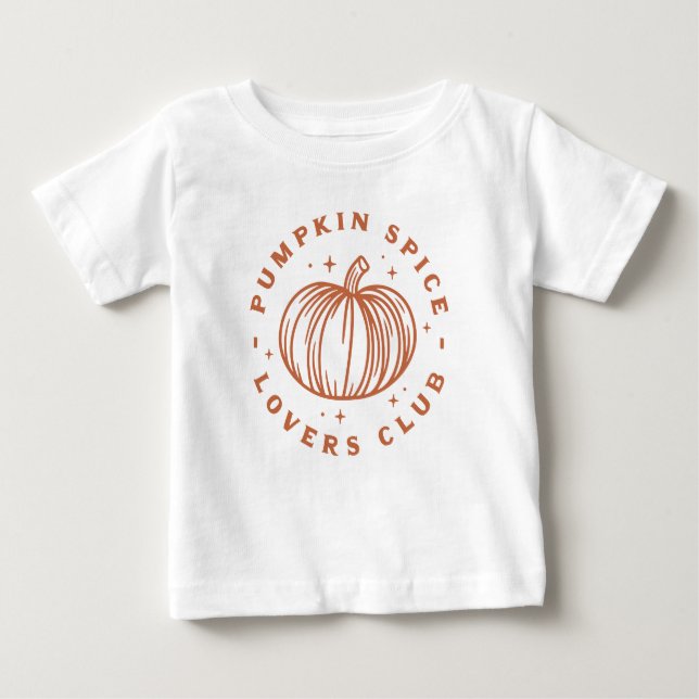 T-shirt Pour Bébé Club citrouille des amateurs d'épices (Devant)