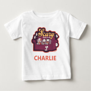 T-shirt Pour Bébé Club de film d'horreur Peanuts sur le canapé d'Hal