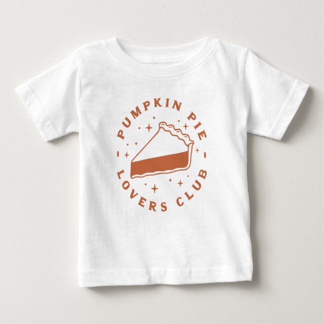 T-shirt Pour Bébé Club des amateurs de tartes citrouilles (Devant)