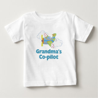 T-shirt Pour Bébé Co-pilote de grand-mère