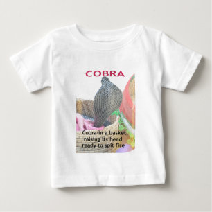 T-shirt Pour Bébé Cobra dans le panier Imprimer
