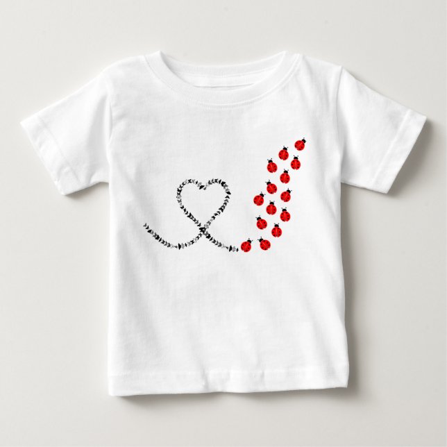 T-shirt Pour Bébé Coccinelle  (Devant)