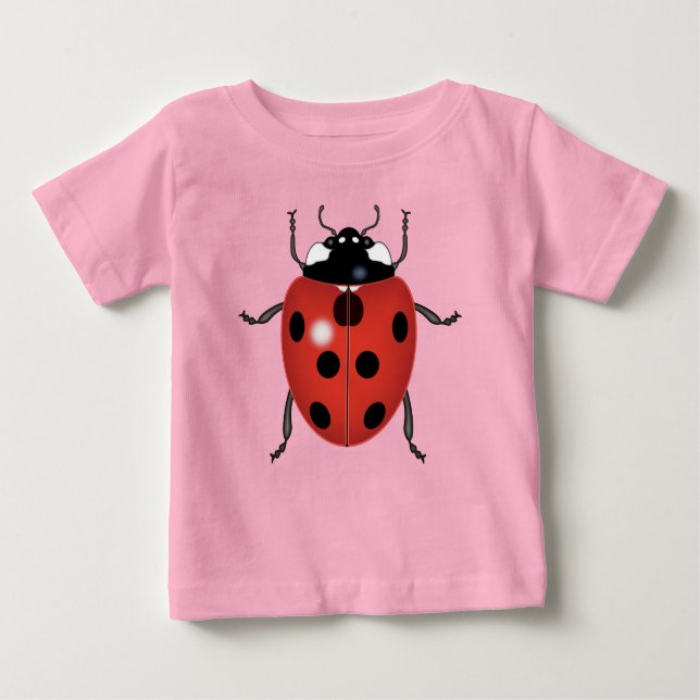 T-SHIRT POUR BÉBÉ COCCINELLE (Devant)