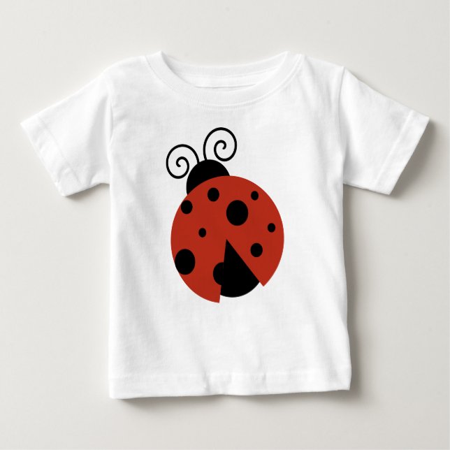 T-shirt Pour Bébé Coccinelle, coccinelle rouge, jolie coccinelle, co (Devant)