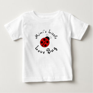 T-shirt Pour Bébé Coccinelle Mignonne Personnalisée Mimi's Little Lo