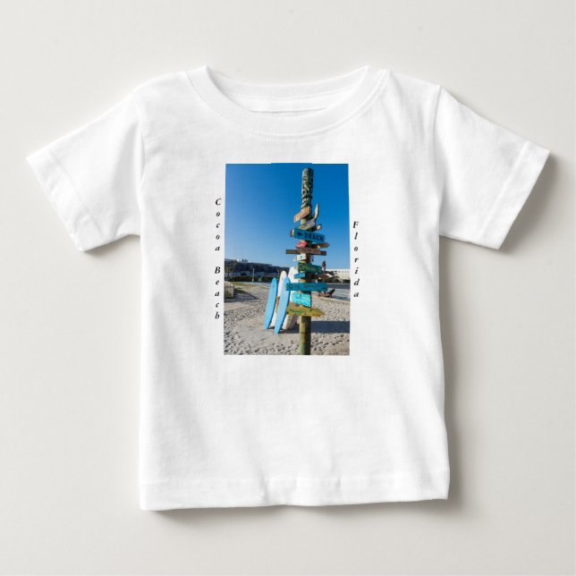 T-shirt Pour Bébé Cocoa Beach Totem Tiki (Devant)