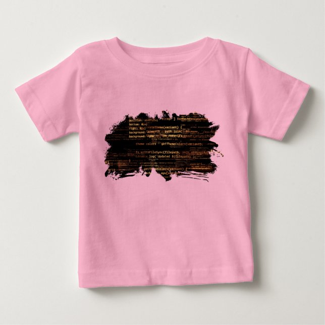 T-shirt Pour Bébé Code ordinateur (Devant)