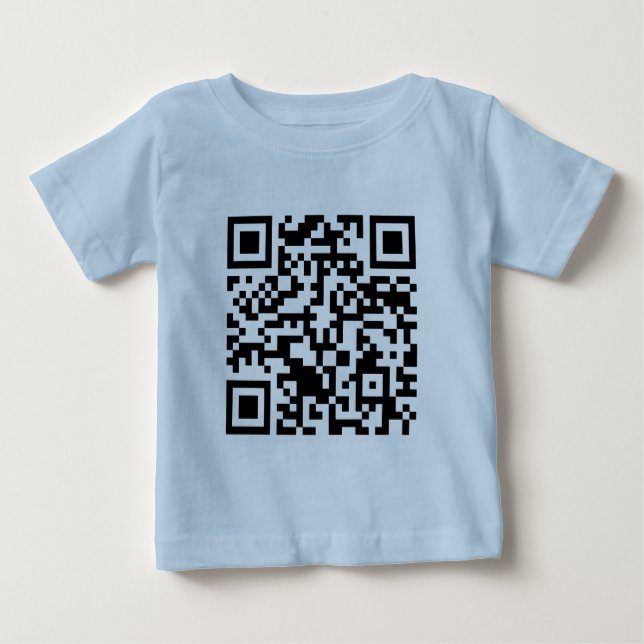 T-shirt Pour Bébé Code Rickrolled du petit pain QR de Rick (Devant)