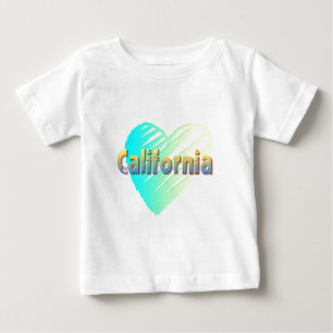 T-shirt Pour Bébé Coeur californien