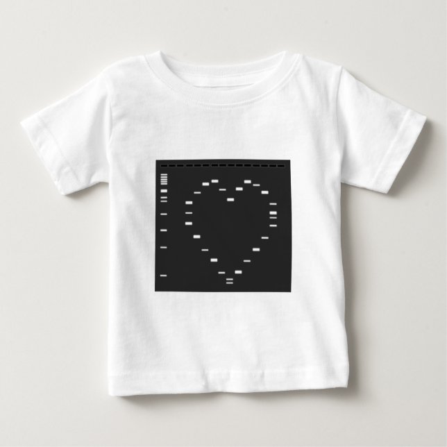 T-shirt Pour Bébé Coeur d'ADN sur le gel d'agarose (Devant)