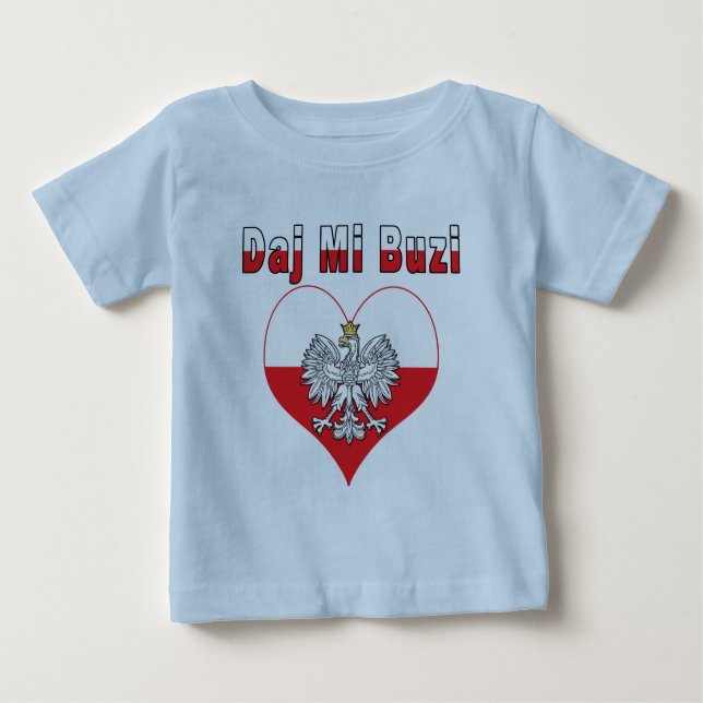 T-shirt Pour Bébé Coeur de Daj MI Buzi Eagle (Devant)