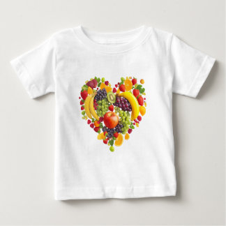 T-shirt Pour Bébé Cœur de fruit de dessin animé 3D – Cœur de fruit c