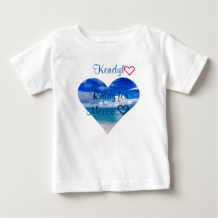 T-shirt Pour Bébé Coeur de l'océan du costume de corps du tutu