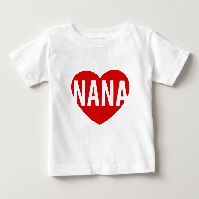 T-shirt Pour Bébé Coeur de Nana (Devant)