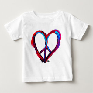 T-shirt Pour Bébé coeur de paix