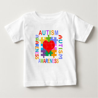 T-shirt Pour Bébé Coeur de sensibilisation sur l'autisme