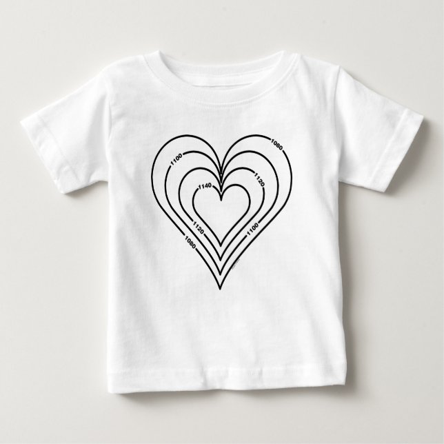 T-shirt Pour Bébé Coeur du génie civil (Devant)