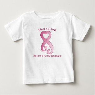 T-shirt Pour Bébé Coeur du ruban de l'enfant de JoyfulRose