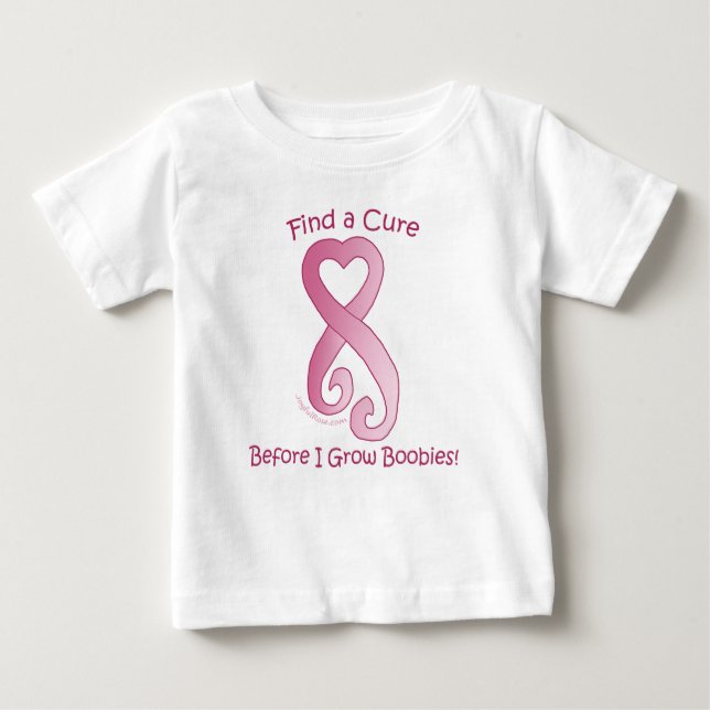 T-shirt Pour Bébé Coeur du ruban de l'enfant de JoyfulRose (Devant)