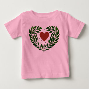 T-shirt Pour Bébé Cœur et Branches