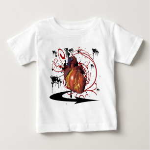 T-shirt Pour Bébé Coeur humain