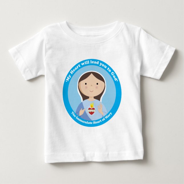 T-shirt Pour Bébé Coeur impeccable de Mary (Devant)
