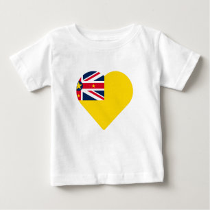 T-shirt Pour Bébé Coeur niuéen