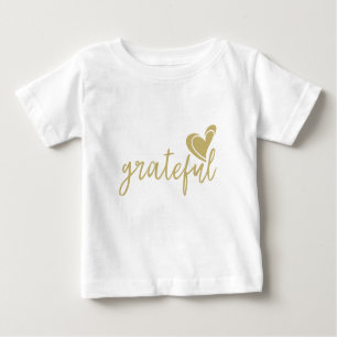 T-shirt Pour Bébé coeur reconnaissant