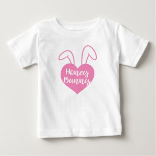 T-shirt Pour Bébé Cœur rose Honey Bunny