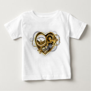 T-shirt Pour Bébé Coeur vapeur avec un manomètre