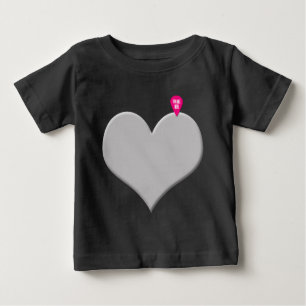 T-shirt Pour Bébé coeur vous êtes ici - l'amour et la Saint Valentin
