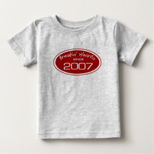 T-shirt Pour Bébé Coeurs de cambriolage depuis 2007