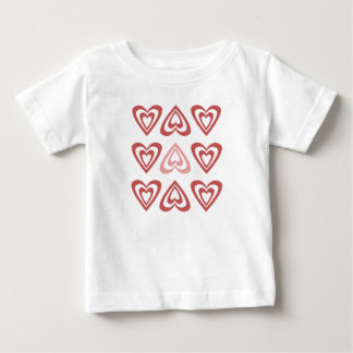 T-shirt Pour Bébé Cœurs de la Saint-Valentin Mignons – Conception d'
