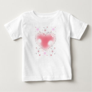 T-shirt Pour Bébé Cœurs & Paillettes 